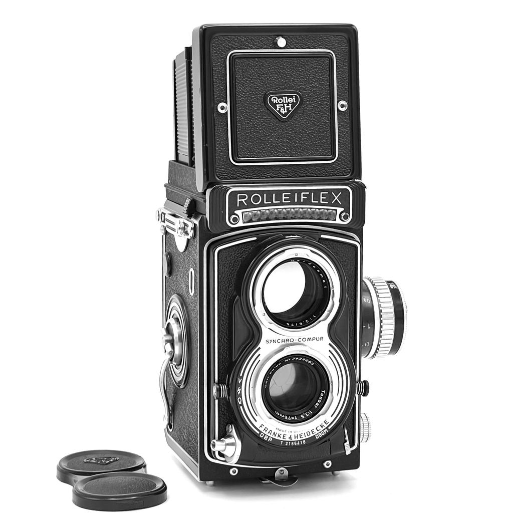 ROLLEIFLEX ROLLEI T TLR W/ ZEISS TESSAR 75MM F/3.5 LENS serviced by Ma