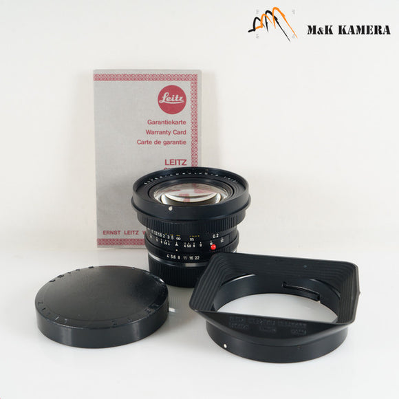 LEITZ Leica Super-Angulon-R 21mm/F4 Ser.8 23120  with 12506 hood #2354274 Germany (Used)