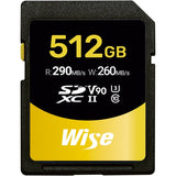 Wise Advanced UHS-II V90 SDXC 記憶卡 (128GB, 256GB, 512GB)