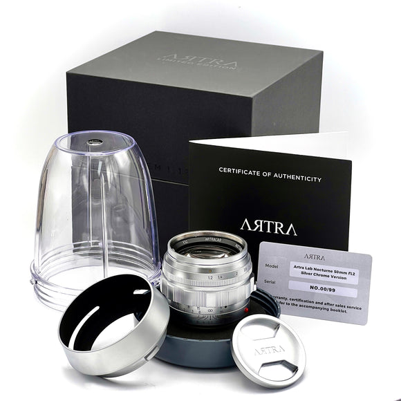 ARTRA LAB 50mm F1.2 NOCTURNE Silver Chrome for Leica M-Mount(Limited Edition XX/99)