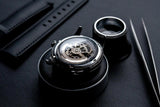 DIY Watchmaking Kit | Mosel series - Brunette Skeleton vintage dress watch w/ Miyota 8N24