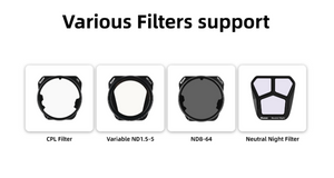 Kase Drone Filter for DJI Mavic 3 Pro Series (CPL/ND8/ ND16/ND32/ND64/Neutral Night/ ND1.5-5 Stop/Wide Angle Lens)