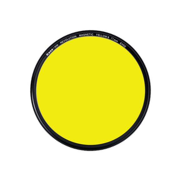 Kase Revolution Black and White Yellow 8 Filter (49mm, 58mm, 67mm, 77mm, 82mm)