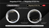 新版本！MEGADAP SONY E TO NIKON Z 自動對焦接環 (ETZ21 Pro)