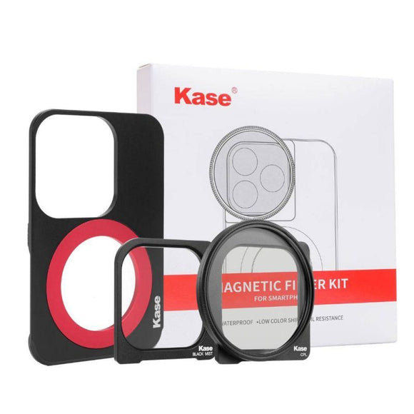 Kase Magnetic Smartphone filter kit Magnetic holder + Black Mist 1/4 filter + CPL filter for Iphone 15 Pro Max/ Iphone 15 Pro