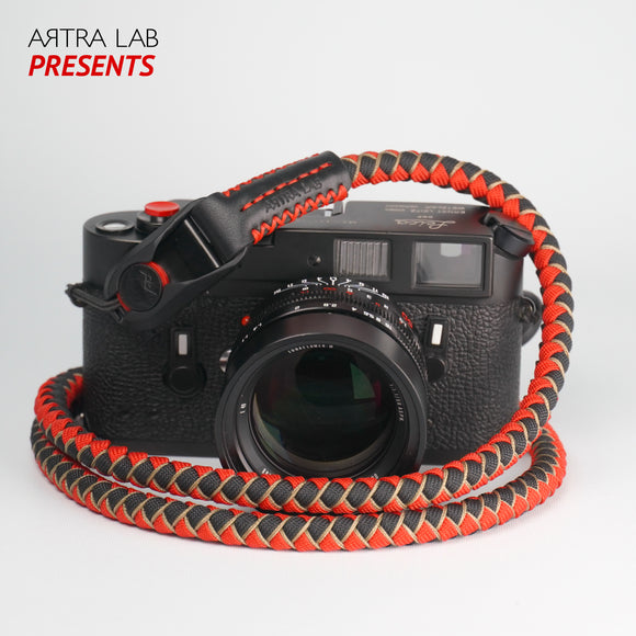 Build to order !!! - ARTRA LAB 全手工相機繩 Hand-made Camera Strap Dragon with Peak Design Anchor Link - Red