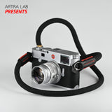 ARTRA LAB 全手工相機繩 Hand-made Camera Strap Comfort - Black / Red Stitch 黑色紅線