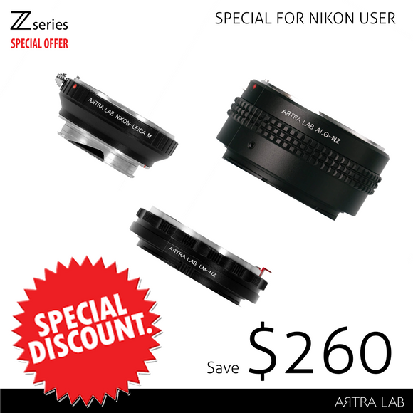 Nikon Z User Special Bundle - Adaptor x 3pcs