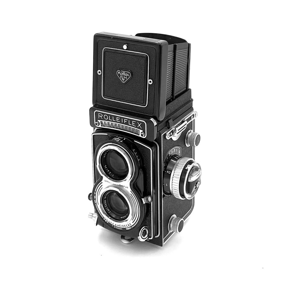 Rolleiflex Rollei T TLR w/ Zeiss Tessar 75mm f/3.5 Lens – Plastic 